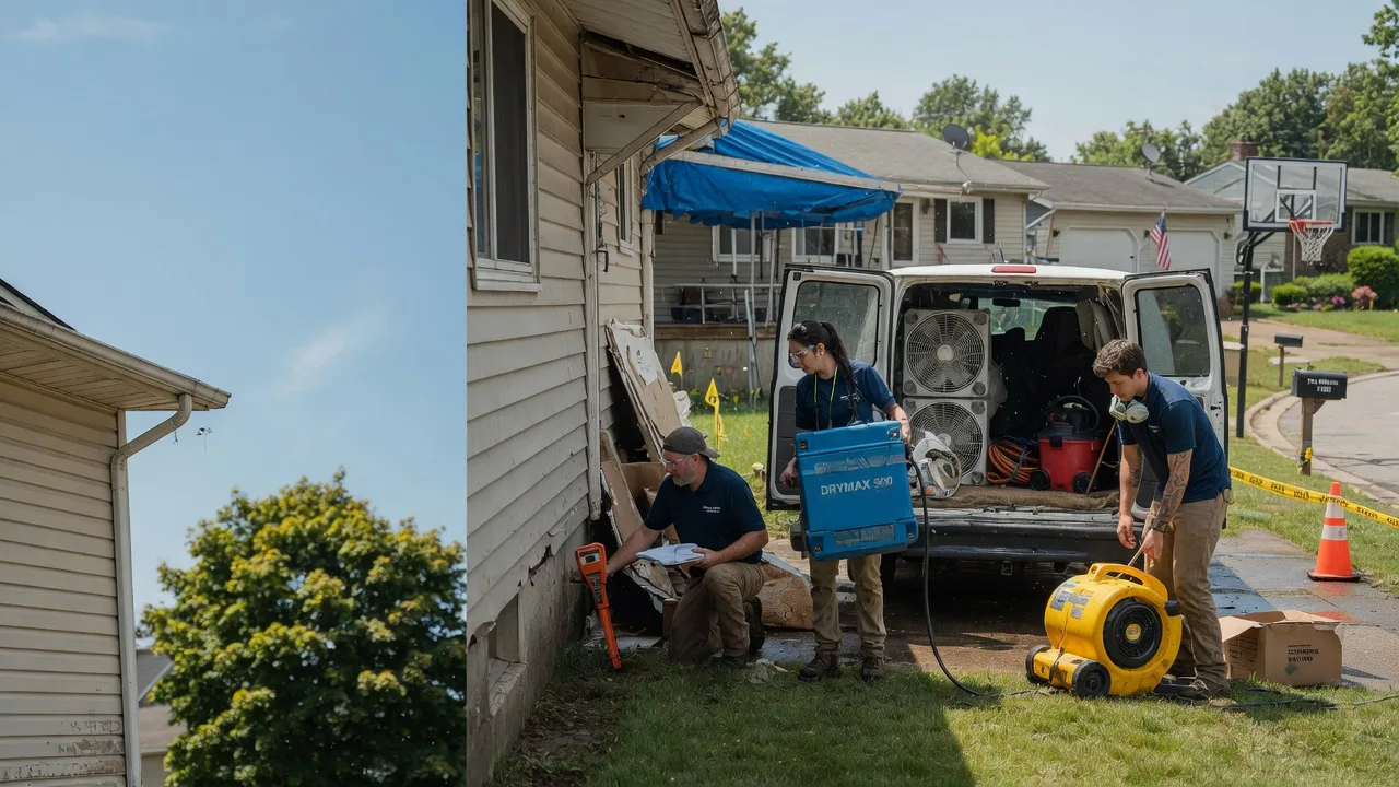 Ceiling Leak Cleanup in Strasburg, IL near me
